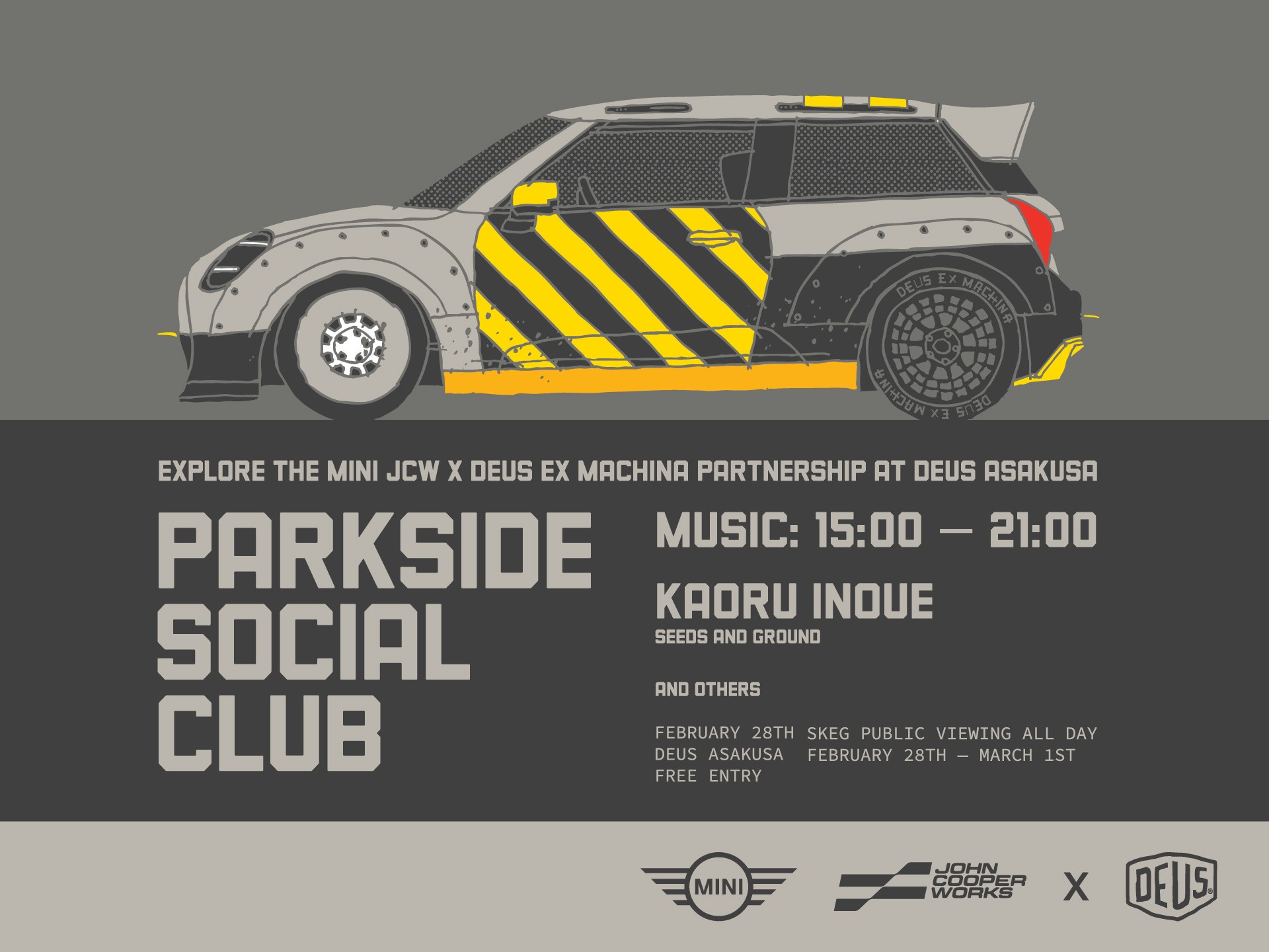 DEUS MINI SPECIAL DJ EVENING.